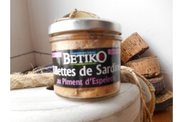 Rillettes de sardines au piment d'Espelette